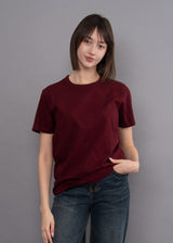 Regina Tee | Deep Burgundy