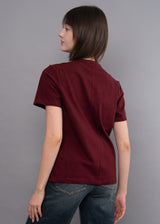 Regina Tee | Deep Burgundy