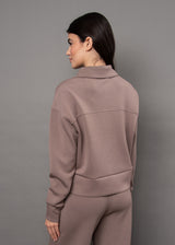 Mayura Soft Knit Half-Zip Pullover | Moon Rock