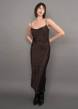 Cartier Satin Polka Dot Dress | Chocolate Torte