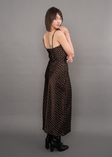 Cartier Satin Polka Dot Dress | Chocolate Torte