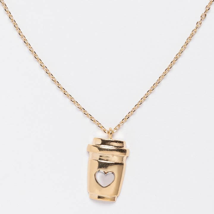 Coffee Lover Necklace | Gold