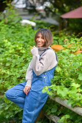 Leah Denim Overalls | Medium Blue