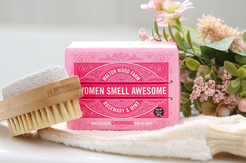 Women Smell Awesome Large Bar | Rosemary & Mint