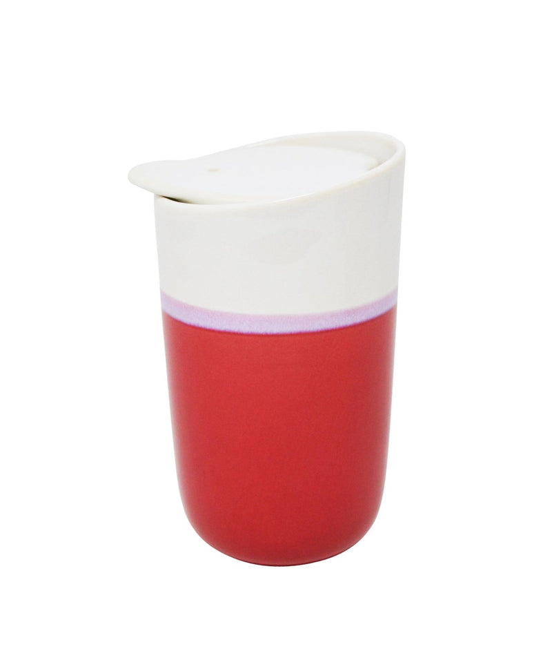 Ceramic Travel Mug | Red & Pink