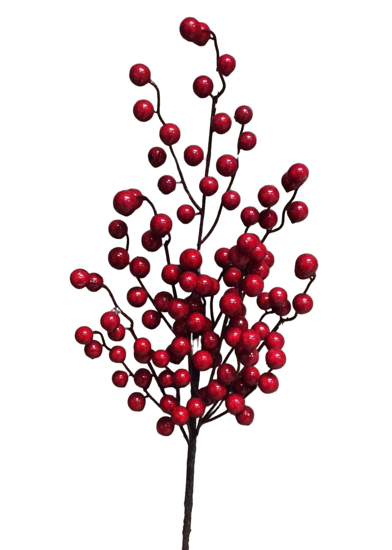 Red Berry Spray | 25"