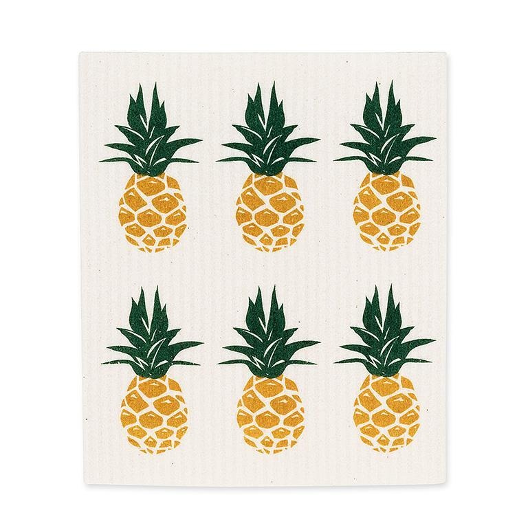S/2 Swedish Dishcloths | Pineapples