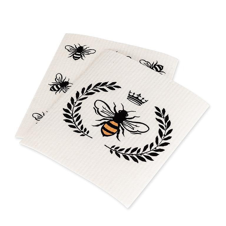 Set of 2 Swedish Dishcloths | Bee in Crest