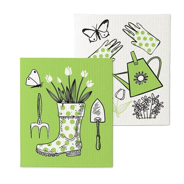 Set of 2 Swedish Dishcloths | Garden Icons