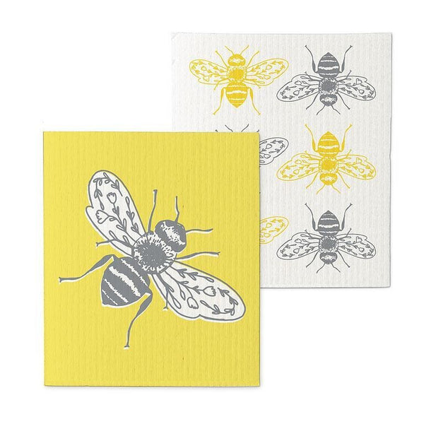 Set of 2Swedish Dishcloths | Bees