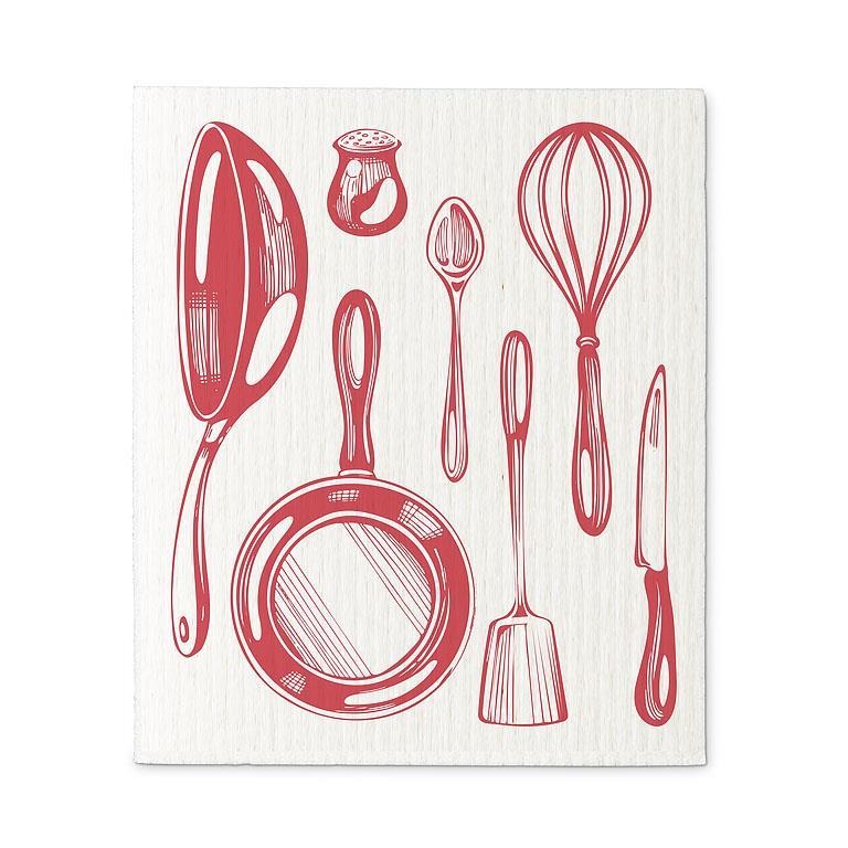 Set of 2 Swedish Dishcloths | Pink Kitchen