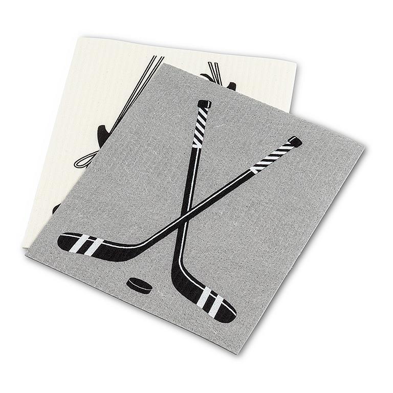 S/2 Swedish Dishcloths | Skates & Stick