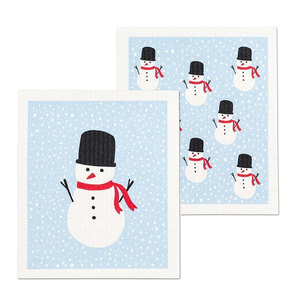 S/2 Swedish Dishcloths | Snowman