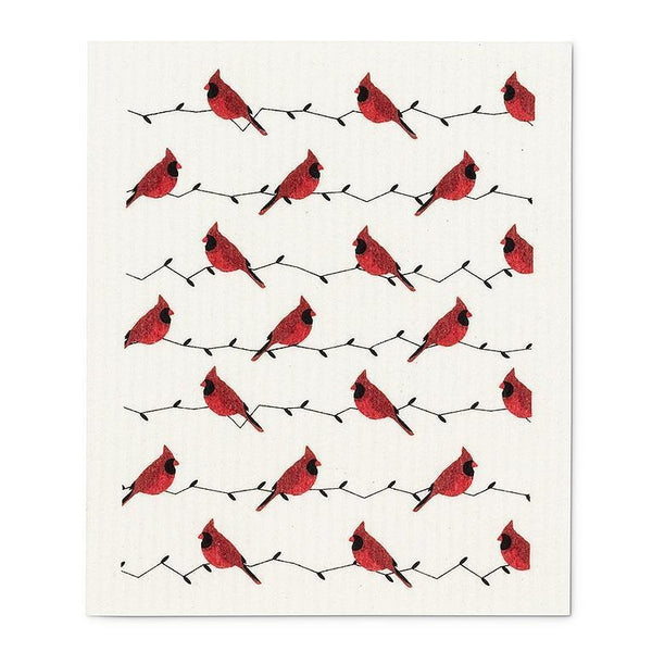 S/2 Swedish Dishcloths | Cardinals