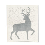 S/2 Swedish Dishcloths | Glitter Reindeer