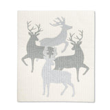 S/2 Swedish Dishcloths | Glitter Reindeer