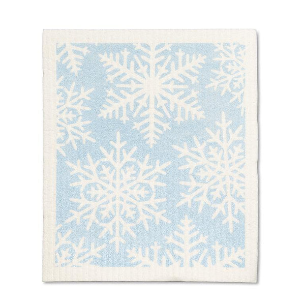 S/2 Swedish Dishcloths | Glitter Snowflakes
