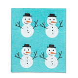 S/2 Swedish Dishcloths | Simple Snowman