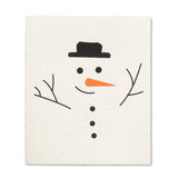 S/2 Swedish Dishcloths | Simple Snowman