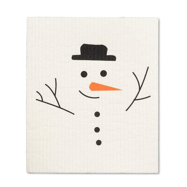 S/2 Swedish Dishcloths | Simple Snowman