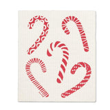 S/2 Swedish Dishcloths | Candy Cane