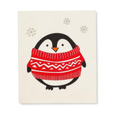 S/2 Swedish Dishcloths | Holiday Penguin