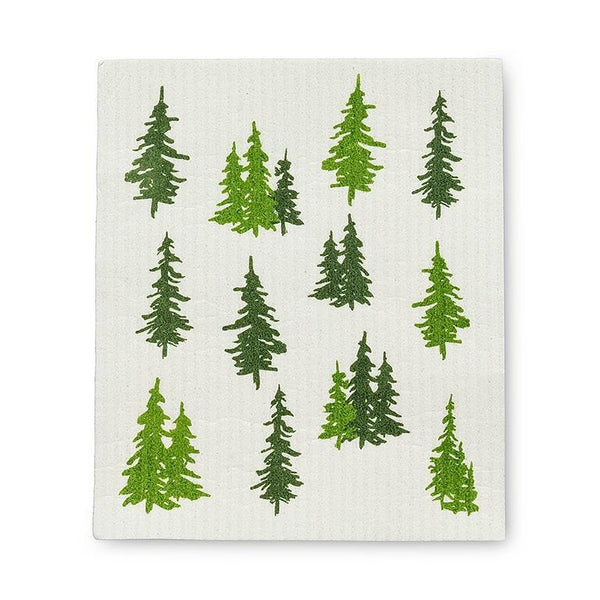 Set of 2 Swedish Dishcloths | Evergreen Trees