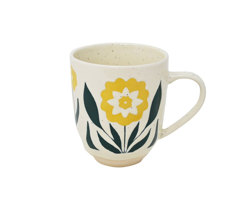 Floral Mug | Yellow & Green