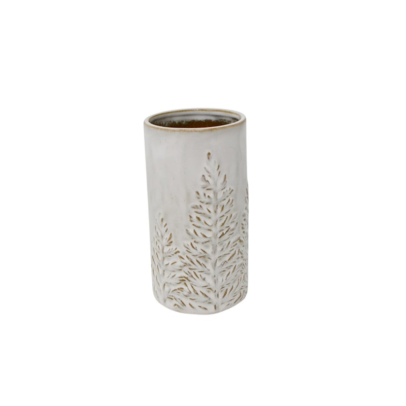 Fern Embossed Vase | Small