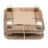Beaded Square Trivet | Set of 2