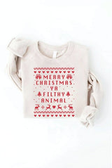 Merry Christmas Sweatshirt | Heather Dust