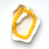 Chunky Beaded Jelly Necklace | Yellow