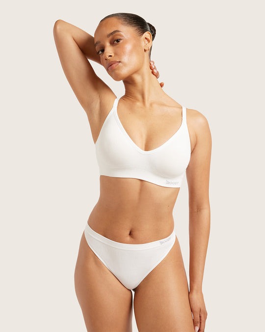 Wireless T-Shirt Bra | White