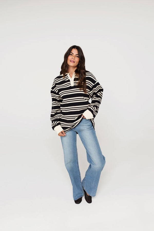 Drew Top | Black & White