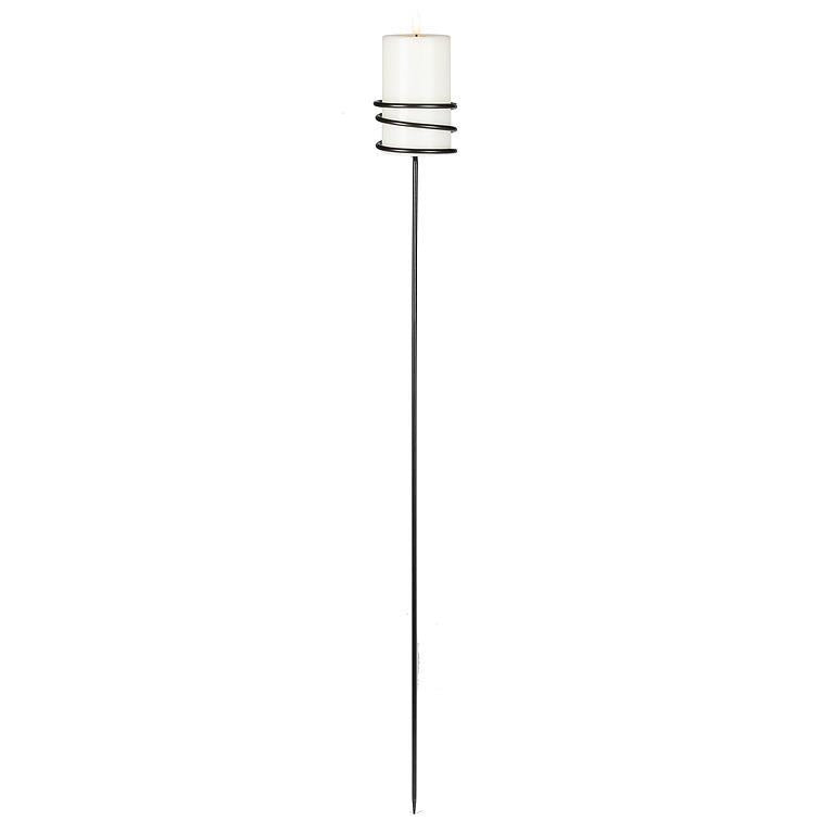 Coiled Candleholder Garden Stake
