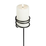 Coiled Candleholder Garden Stake