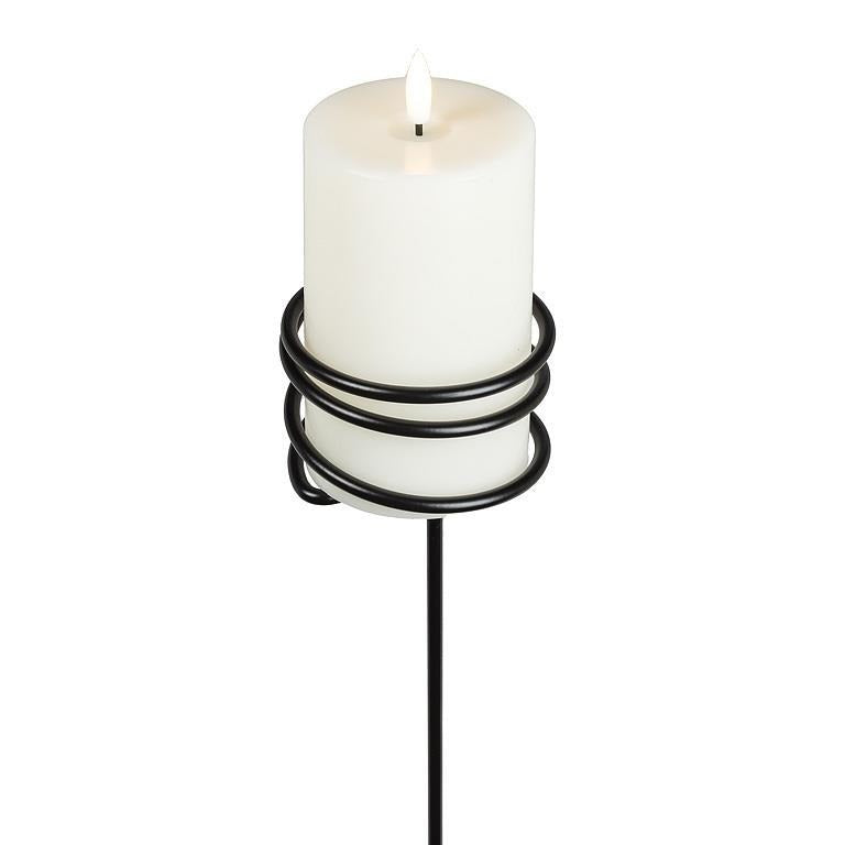 Coiled Candleholder Garden Stake