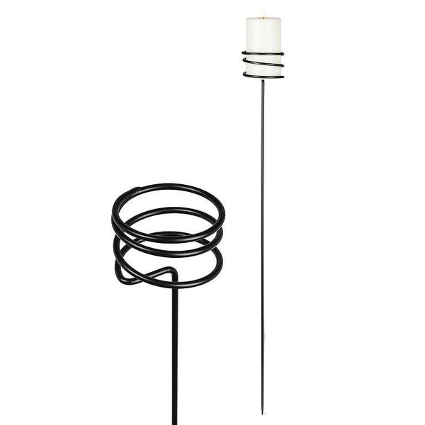 Coiled Candleholder Garden Stake