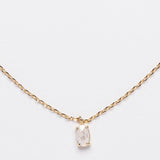 Natural Stone Necklace | Gold