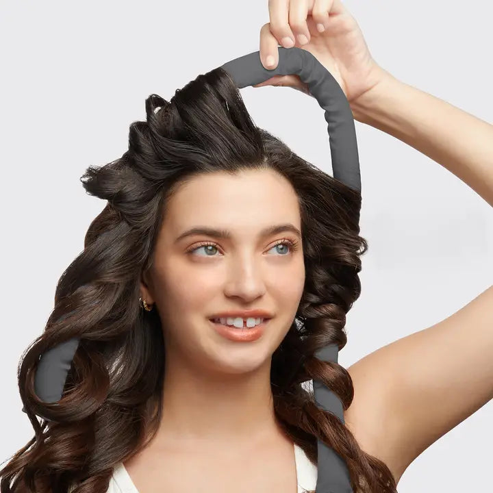 Satin Heatless Curling Set | Charcoal