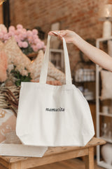 Embroidered Canvas Tote Bag | Mamacita
