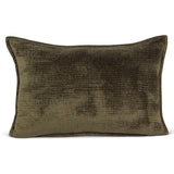 Dark Green Chenille Pillow | 16x24