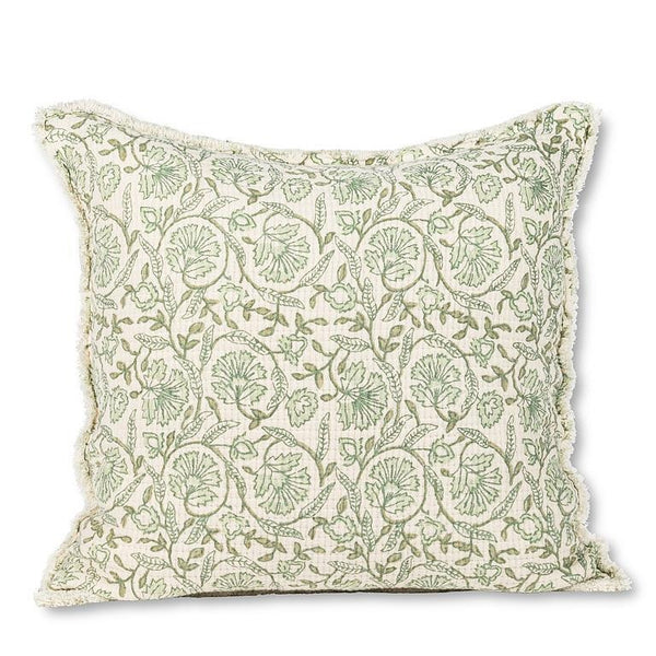 Green Floral Cushion | 20x20