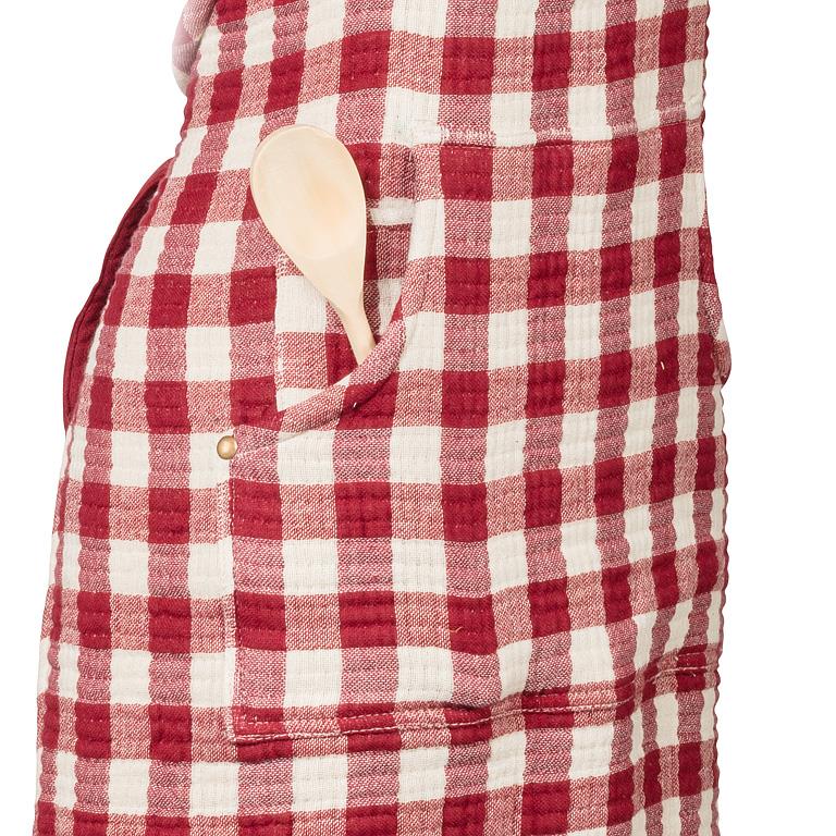 Gingham Apron | Red