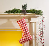 Gingham Stocking | Red
