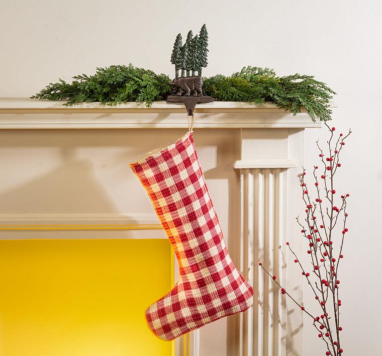 Gingham Stocking | Red