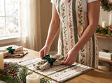 Placemat | Holly Berry Stripes