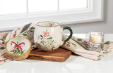 Kitchen Towel | Holly Berry Stripes