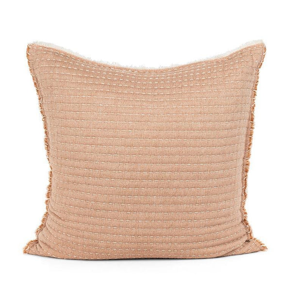 Kantha Square Cushion | Terracotta