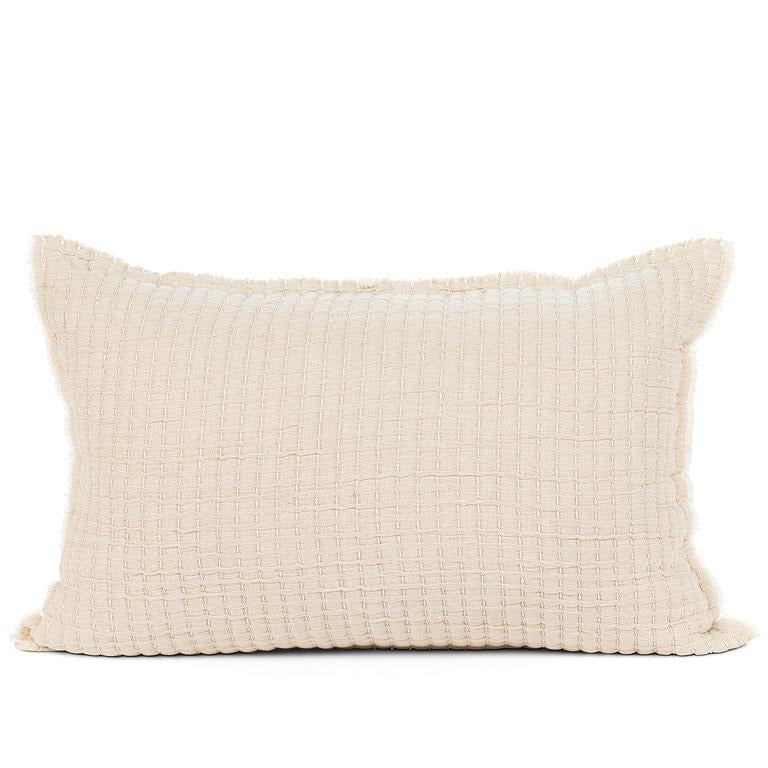 Kantha Rectangle Cushion | Beige